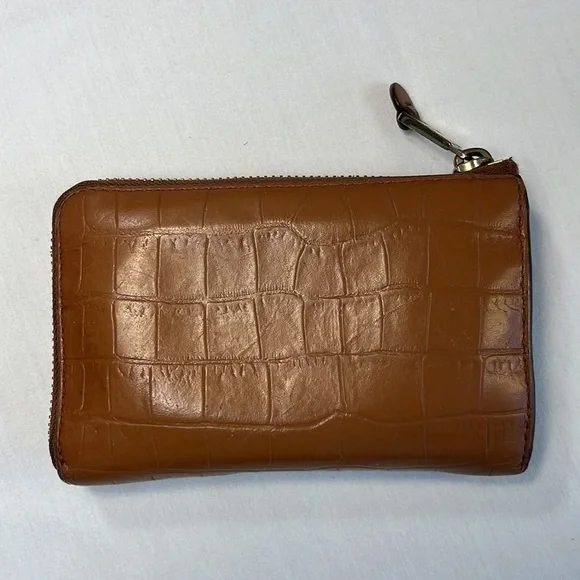 VTG Lauren Ralph Lauren leather wallet 2-sided zip expandable - Picture 3 of 15